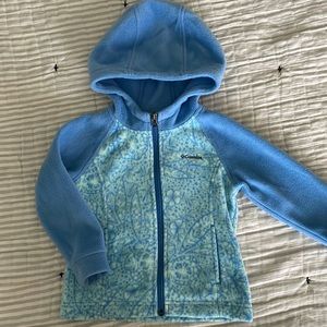 Powder blue/teal Columbia kids fleece
